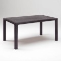 Kalan Megapap polypropylene table in brown color 150x90x75cm.