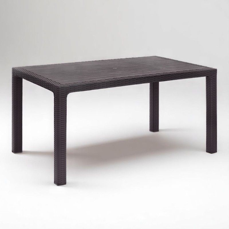 Kalan Megapap polypropylene table in brown color 150x90x75cm.