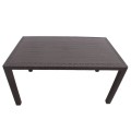 Kalan Megapap polypropylene table in brown color 150x90x75cm.