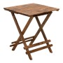 Queen Megapap foldable table by beech wood in walnut color 70x70x75cm.