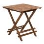 Queen Megapap foldable table by beech wood in walnut color 80x80x75cm.
