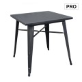 RELIX Table 70x70 Steel Antique Black