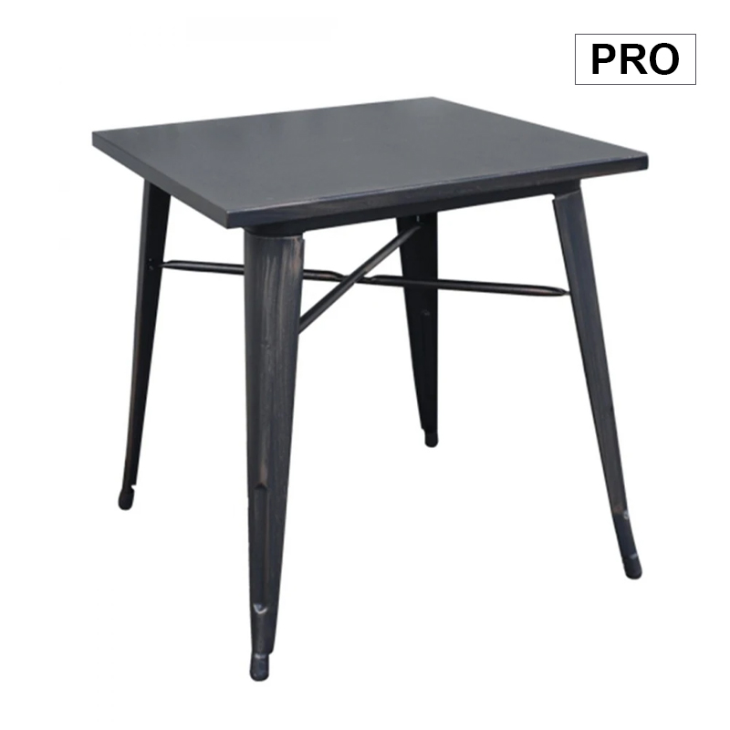 RELIX Table 70x70 Steel Antique Black