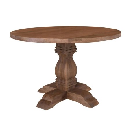 ATLAS Round Dining Table D.120cm, Mango Smoke Walnut