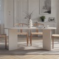 Τραπέζι Sablin Megapap χρώμα λευκό 180x89,5x75εκ.