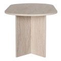 Sablin Megapap melamine dining table in travertine color 180x89.5x75cm.