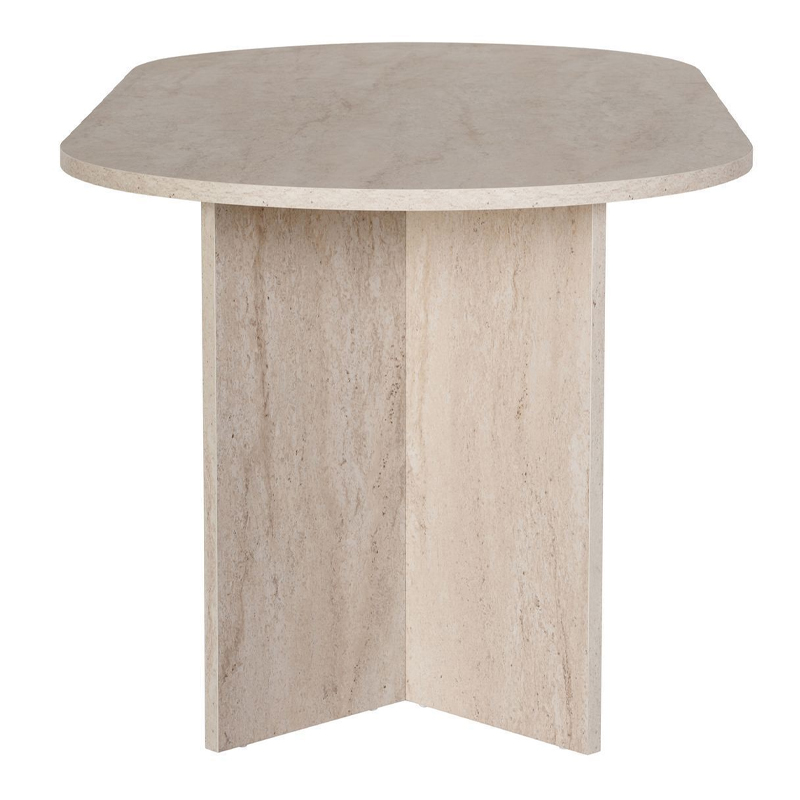 Sablin Megapap melamine dining table in travertine color 180x89.5x75cm.
