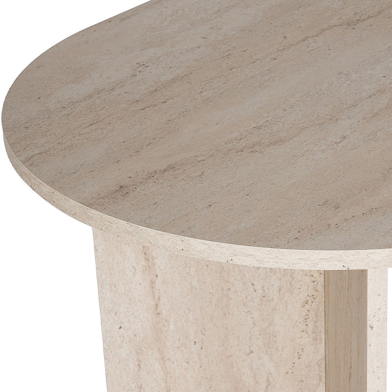 Sablin Megapap melamine dining table in travertine color 180x89.5x75cm.
