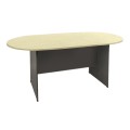 Conference-A Oval Table 180x90 DG/Beech