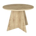 Τραπέζι Tailor Megapap χρώμα sapphire oak Ø100x75,7εκ.