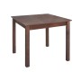Tavern table with beech frame in impregnated walnut color 80x80x75cm.