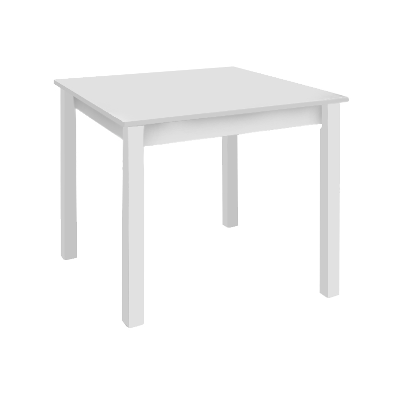ΤΑVERNA Table 70x70 Impregnation Lacquer White K/D