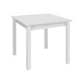 ΤΑVERNA Table 80x80 Impregnation Lacquer White K/D