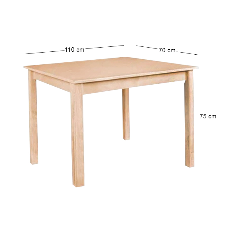 ΤΑVERNA Table 70x110 Impregnation Natural K/D
