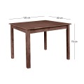 ΤΑVERNA Table 80x120 Impregnation Walnut K/D