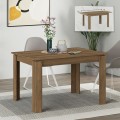 Tolmen Megapap melamine extendable dining table in light walnut 120/170x80x75cm.