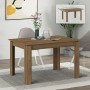 Tolmen Megapap melamine extendable dining table in light walnut 120/170x80x75cm.