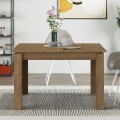 Tolmen Megapap melamine extendable dining table in light walnut 120/170x80x75cm.