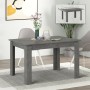 Tolmen Megapap melamine extendable dining table in retro grey 120/170x80x75cm.