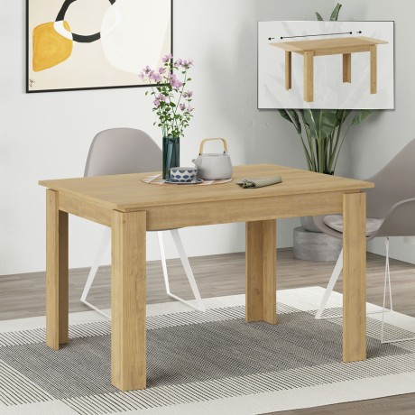 Τραπέζι Tolmen Megapap επεκτεινόμενο χρώμα sapphire oak 120/170x80x75εκ.