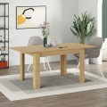 Tolmen Megapap melamine extendable dining table in sapphire oak 120/170x80x75cm.
