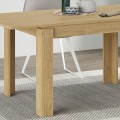 Tolmen Megapap melamine extendable dining table in sapphire oak 120/170x80x75cm.