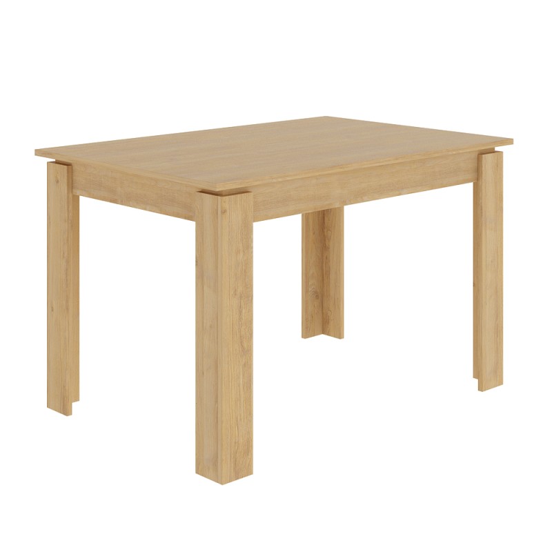 Tolmen Megapap melamine extendable dining table in sapphire oak 120/170x80x75cm.