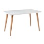 Τραπέζι Union μέταλλο - γυαλί χρώμα φυσικό - milky white 130x80x75εκ.