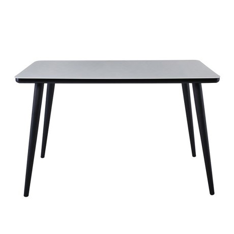 UNION Table 120x70cm Black Paint/Glass White