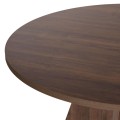 Virela Megapap melamine dining table in walnut color Ø120x75cm.