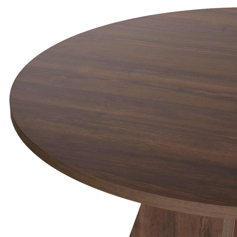 Virela Megapap melamine dining table in walnut color Ø120x75cm.