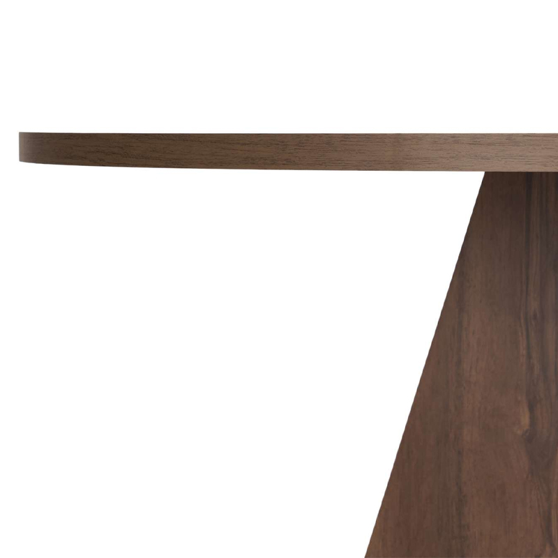 Virela Megapap melamine dining table in walnut color Ø120x75cm.