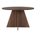 Virela Megapap melamine dining table in walnut color Ø120x75cm.