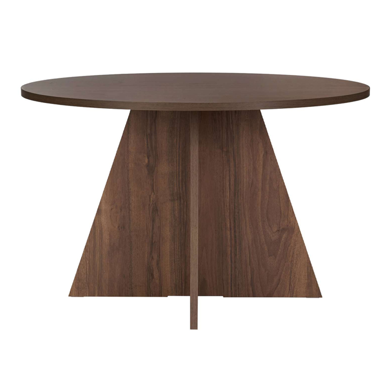 Virela Megapap melamine dining table in walnut color Ø120x75cm.