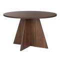 Virela Megapap melamine dining table in walnut color Ø120x75cm.