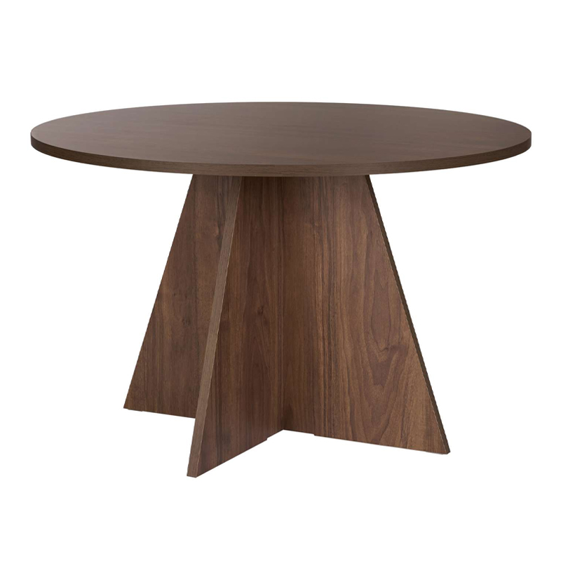 Virela Megapap melamine dining table in walnut color Ø120x75cm.