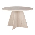 Τραπέζι Virela Megapap χρώμα travertine Ø120x75εκ.