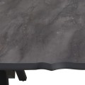 Walter Megapap Mdf/metallic table in dark grey concrete color 200x100x75cm.