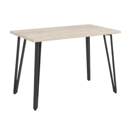 Xana Megapap melamine - metal dining table in travertine color 120x70x77,5cm.