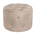 TRAVIS Storage Stool Velure Cappuccino Fabric