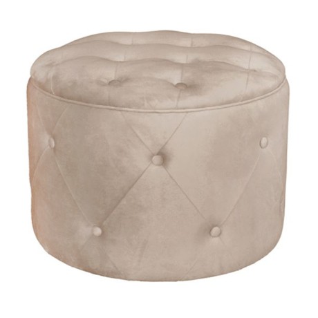 TRAVIS Storage Stool Velure Cappuccino Fabric