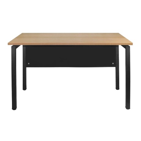 Γραφείο Unit μέταλλο - μελαμίνη χρώμα μαύρο - sonoma 120x60x75εκ.