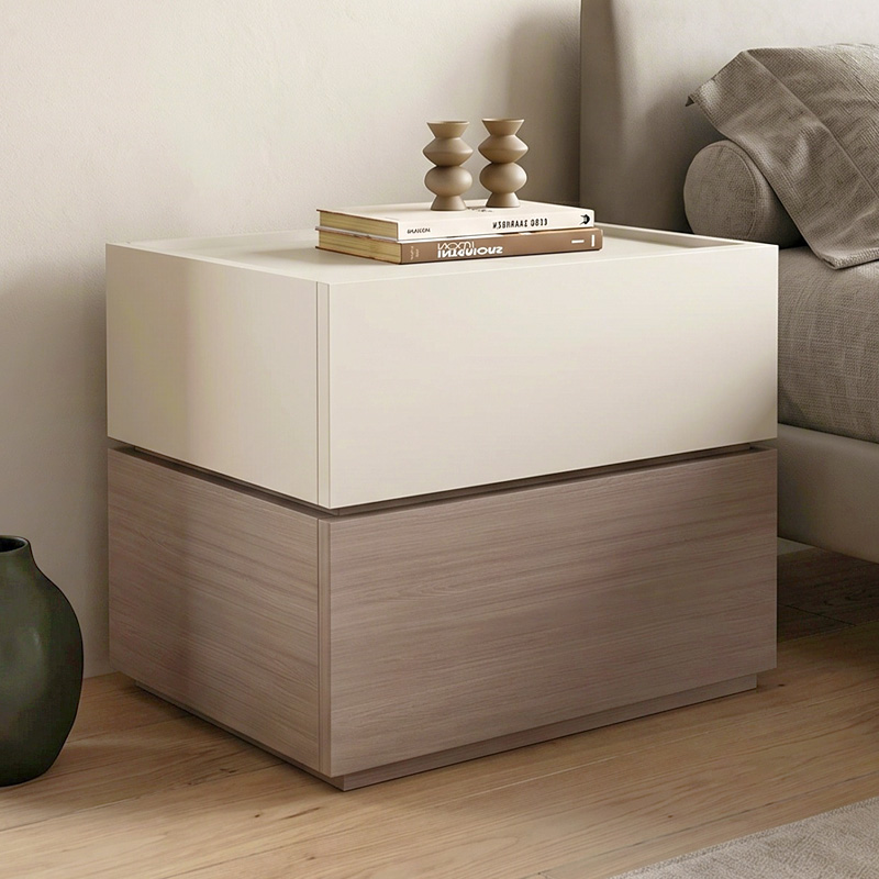 VANITY Bedside 2-Drawers 60x40x45cm Sonoma Oak/Cream