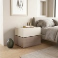 VANITY Bedside 2-Drawers 60x40x45cm Sonoma Oak/Cream
