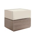 VANITY Bedside 2-Drawers 60x40x45cm Sonoma Oak/Cream