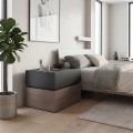 VANITY Bedside 2-Drawers 60x40x45cm Sonoma Oak/Grey