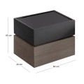 VANITY Bedside 2-Drawers 60x40x45cm Sonoma Oak/Grey