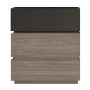 Κομοδίνο Vanity χρώμα sonoma oak - ανθρακί 60x40x66εκ.