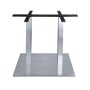 Epsilon double table base with chrome frame 70x40x72cm.