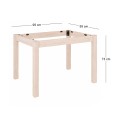 KAFENIOU Table Base 70x110cm Unpainted K/D